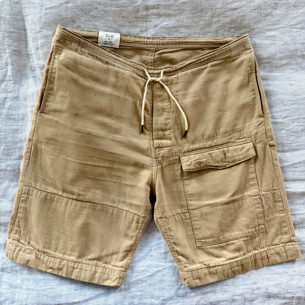 Billy Reid Tan Cargo Shorts